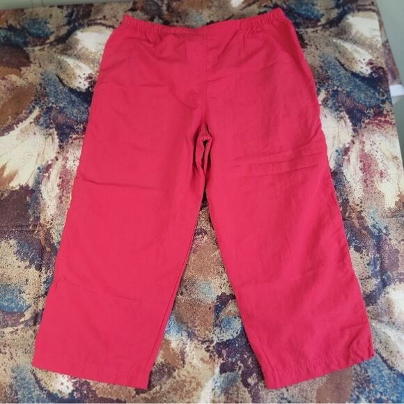 Women's L.L. Bean Nylon Mesh Outdoor Hiking Adventure Capri Style Pants - Picture 8 of 9